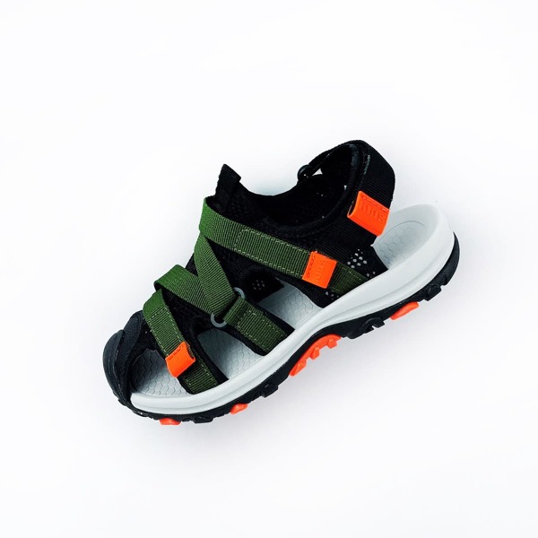 

Girls Colorblock Velcro Strap Slingback Sports Sandals, Multicolor