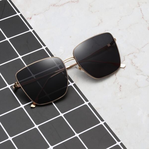 

Men Metal Frame Sunglasses, Dark grey