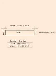 1 قطعة وشاح نسائي جديد للخريف/الشتاء من الكشمير الصناعي الناعم والكثيف ذو لون أحادي مع شرابات سميكة، شرابات طويلة جداً، طراز شارع عصري، ناعم وراحة، مناسب للسفر والاستخدام اليومي