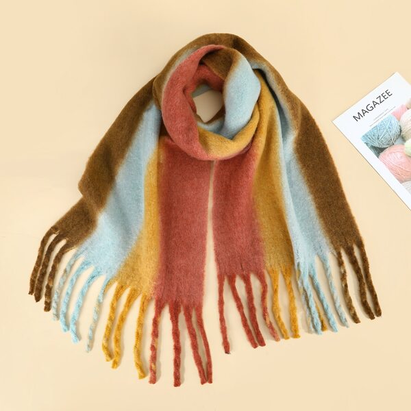 

Color Block Scarf, Multicolor