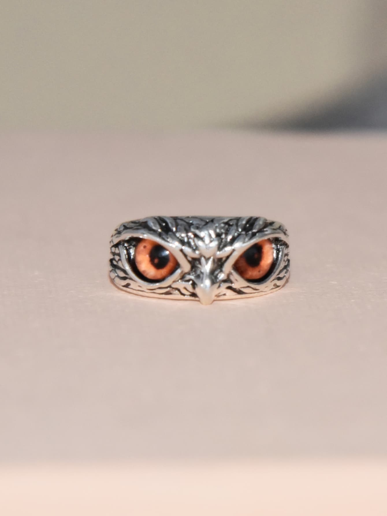 Owl Design Ring - trái cam - Xem 1