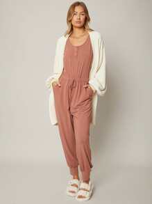 SHEIN Balloon Sleeve Cardigan - White - View 3