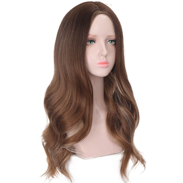 

Natural Long Curly Wig, Multicolor
