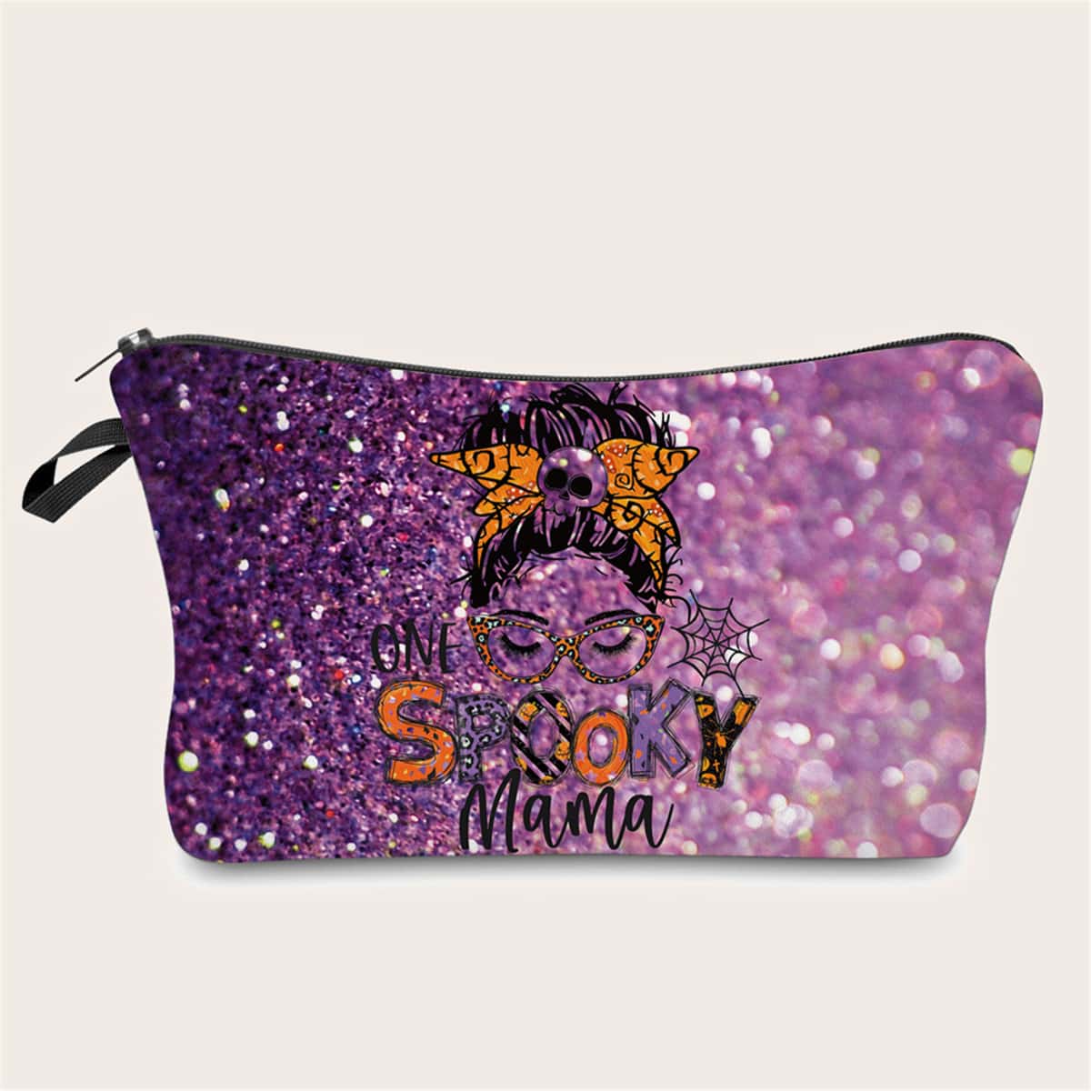 

Halloween Cartoon Graphic Makeup Bag, Multicolor