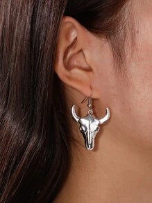 2 cặp bông tai thả gia súc - Màu Bạc Cổ - Xem 4