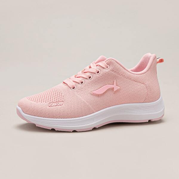 

Minimalist Graphic Breathable Running Shoes, Pink