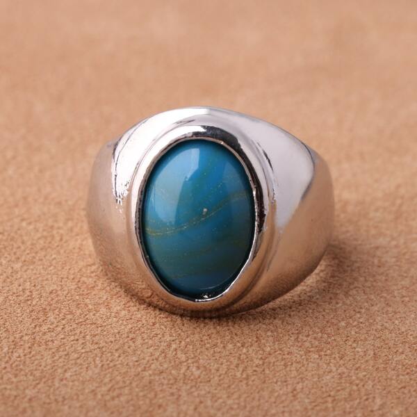 

Gemstone Decor Ring, Blue