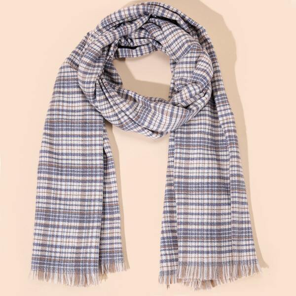 

Plaid Print Shawl Scarf, Multicolor