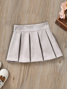 小女童褶皺麂皮半身裙