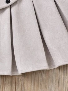 小女童褶皺麂皮半身裙