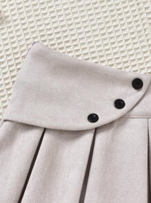 小女童褶皺麂皮半身裙