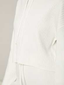 MOTF PREMIUM VISCOSE RIBBED DRAWSTRING JUMPER - White - View 6