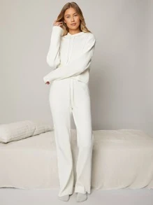 MOTF PREMIUM VISCOSE RIBBED DRAWSTRING JUMPER - White - View 7