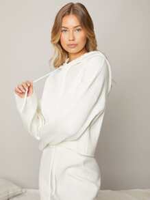 MOTF PREMIUM VISCOSE RIBBED DRAWSTRING JUMPER - White - View 10