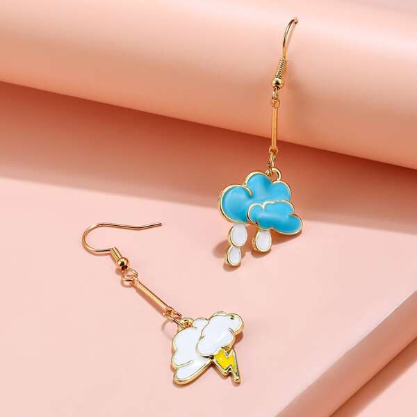 

Cloud Drop Earrings, Multicolor