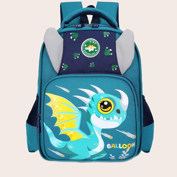 

Boys Cartoon Graphic Backpack, Multicolor