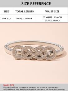Thắt lưng kim loại - Bạc - Xem 4