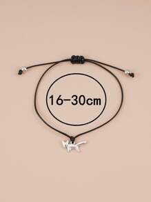 Fox Charm Bracelet - Black - View 3