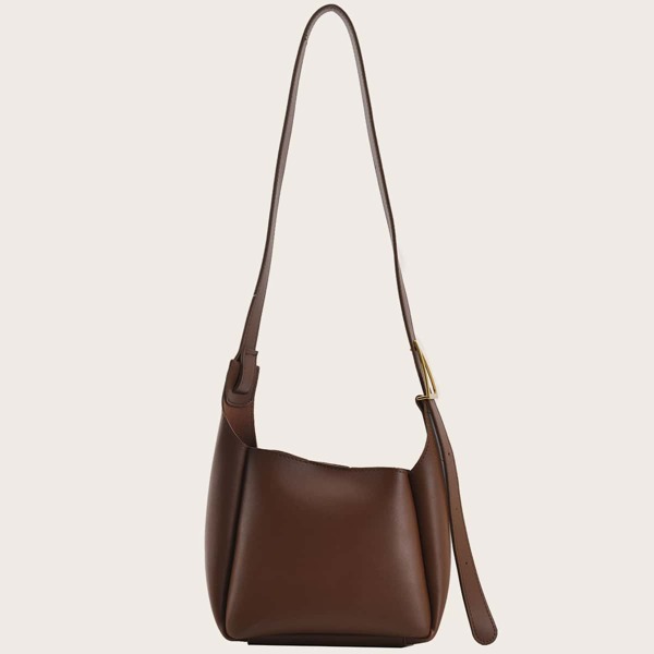 

Minimalist Bucket Bag, Brown
