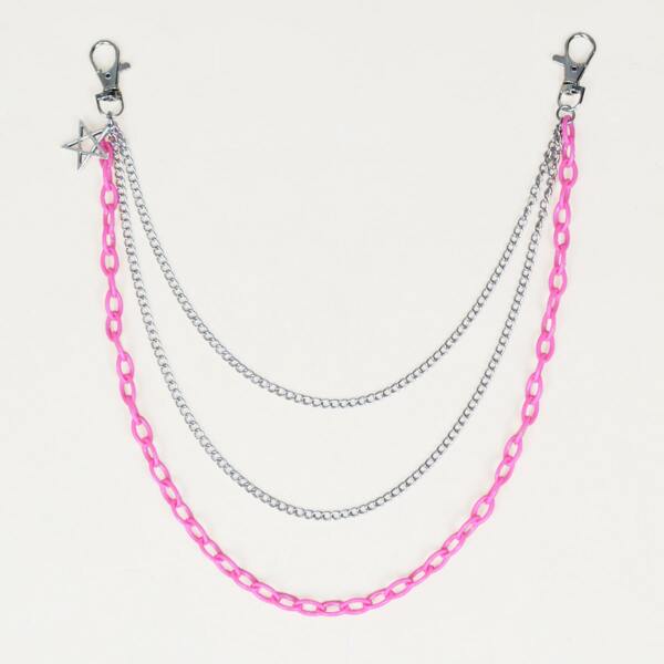 

Girls Layered Pant Chain, Multicolor