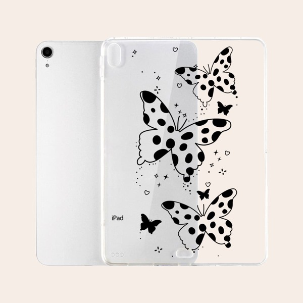 

Clear Butterfly Pattern Case For iPad