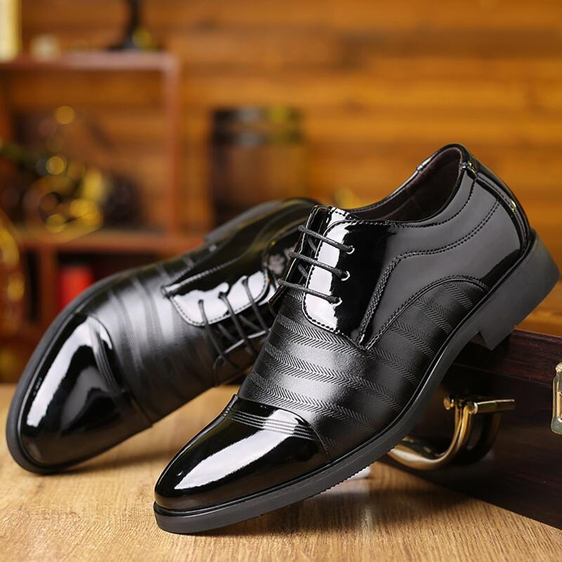 

Guys Lace Up Front Dress Shoes, Black