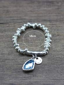 Pulsera con cuenta con diseño de redondo - Multicolor - Ver 5