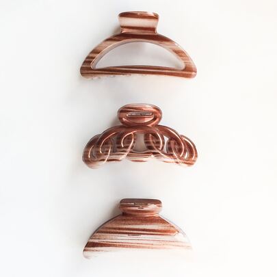 3pcs Chain Design Hair Claw