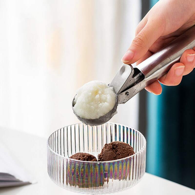 

1pc Stainless Steel Ice Cream Spoon, Silver
