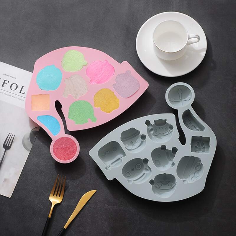 

1pc Christmas Pattern Random Color Mold, Multicolor
