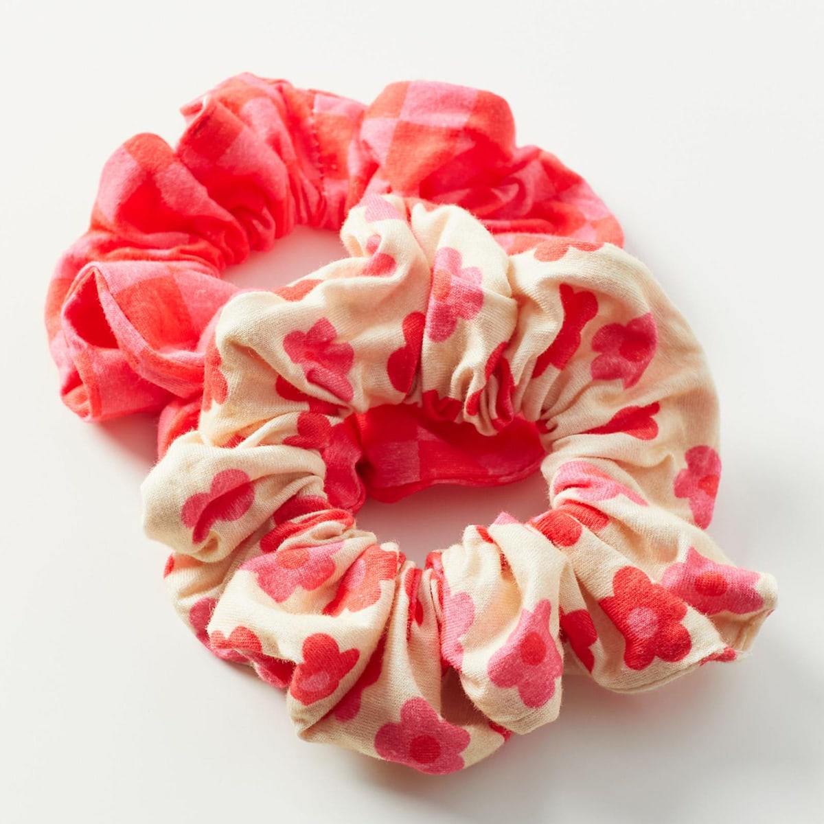 2шт Резинка для волос с цветочным принтом