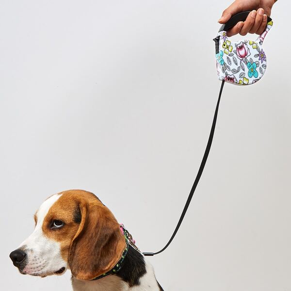 

Flower Print Pet Leash, Multicolor