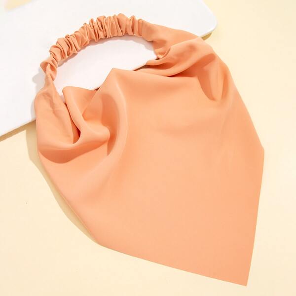 

1pc Plain Kerchief, Burnt orange