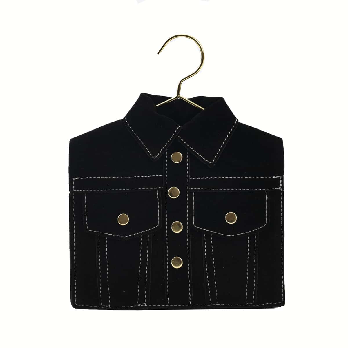 

Solid Cloths Design Crossbody Bag, Black