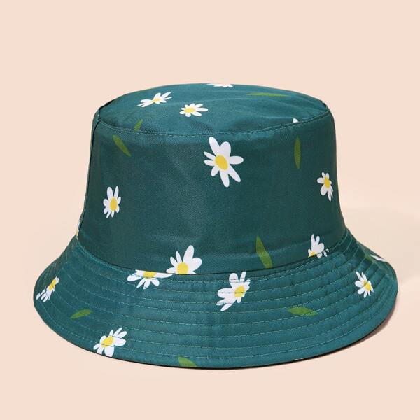 

Flower Print Invertible Bucket Hat, Multicolor