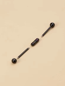 Industriellt Barbell Piercing örhänge