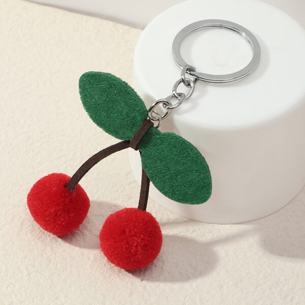 

Cherry Pendant Keychain, Multicolor