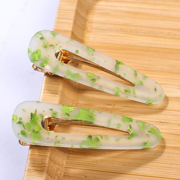 

2pcs Alligator Hair Clip, Multicolor