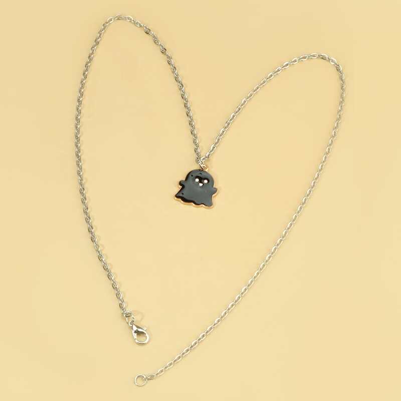 

Ghost Pendant Chain Necklace, Multicolor