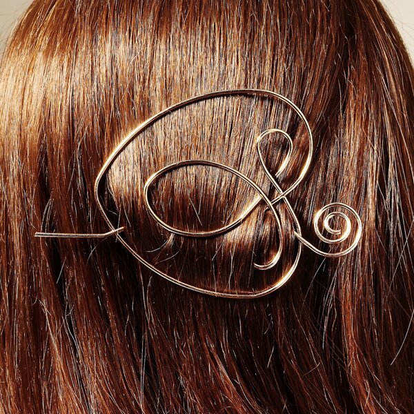 

Heart Decor Hair Pin, Gold