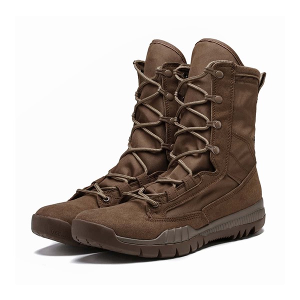 

Men Minimalist Lace Up Front Boots, Brown