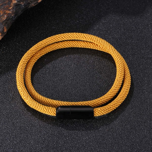 

Men Layered Bracelet, Yellow
