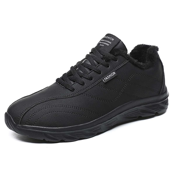 

Men Stitch Detail Lace-up Front Sneakers, Black