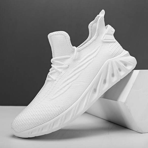 

Men Minimalist Breathable Running Shoes, White