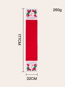 Chemin de table à motif père Noël - Multicolore - Voir 3