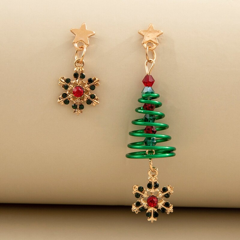 

Snowflake Drop Earrings, Multicolor