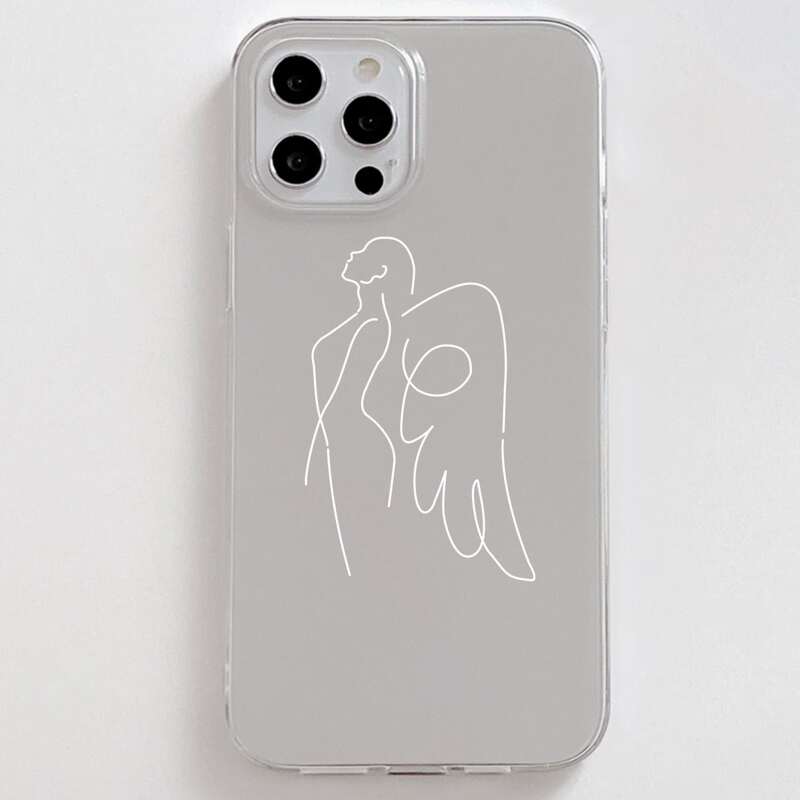 

Figure Graphic Phone Case, Clear