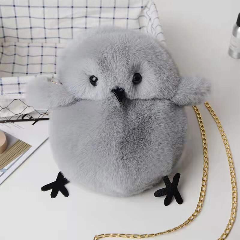 

Cartoon Design Chain Bag, Grey