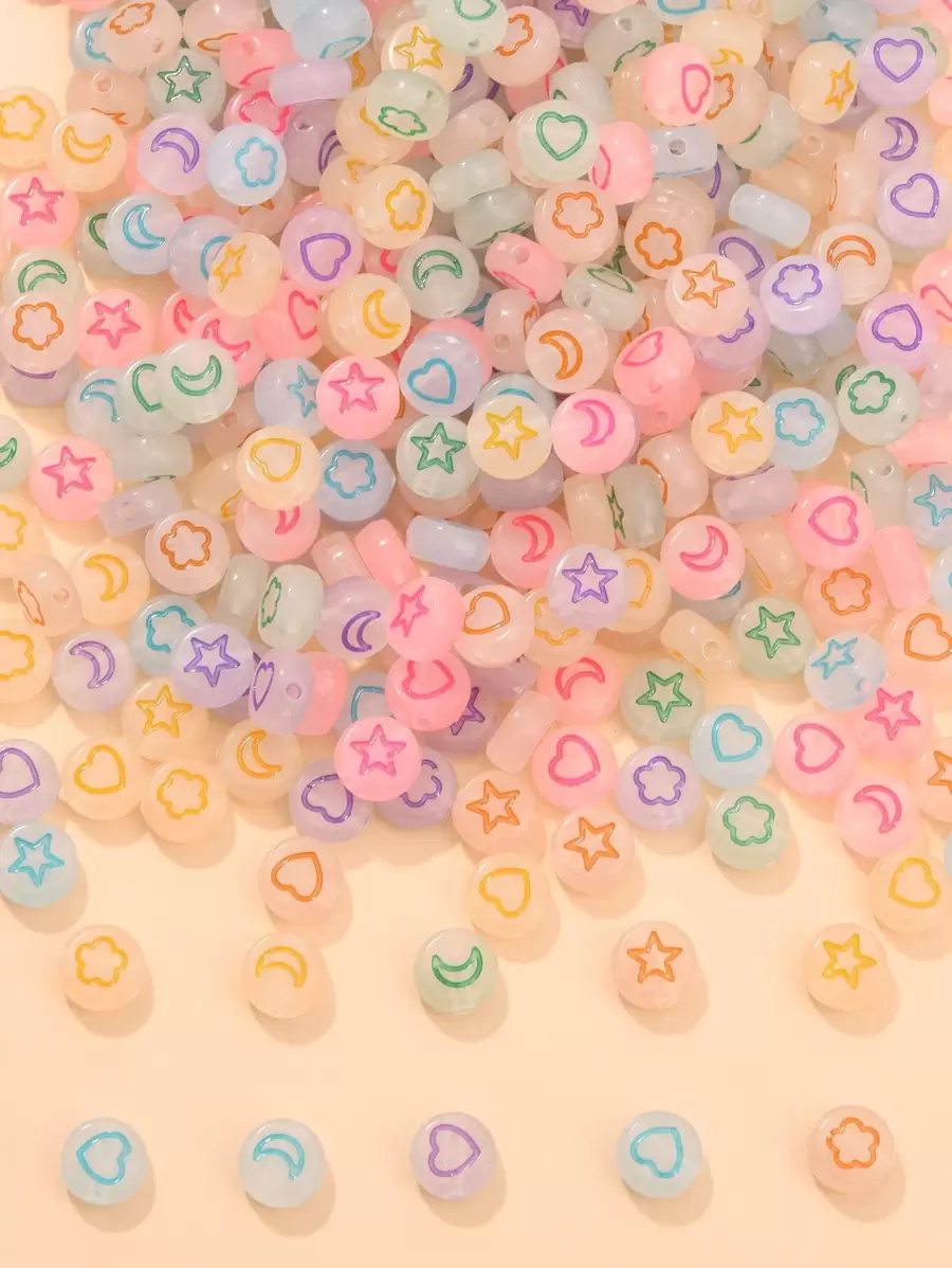 200 piezas Accesorio de joya DIY cuenta - Multicolor - Ver 1