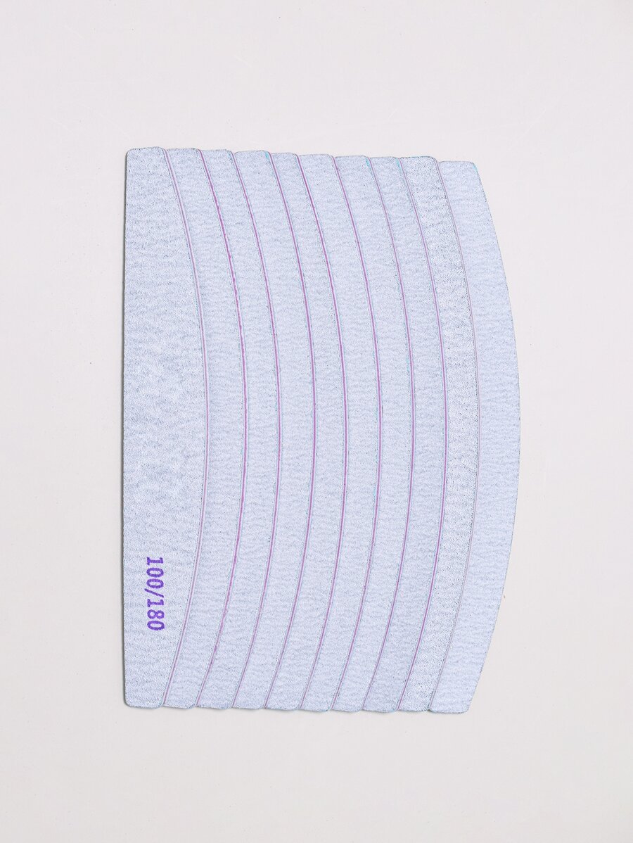 Nâng cấp vẻ ngoài của bạn với Dụng cụ cạo da chết đánh bóng móng tay 10 chiếc Dũa móng tay cho phụ nữ và trẻ em gái - Xám - Xem 1